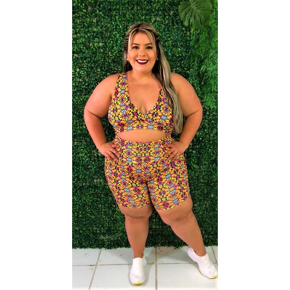 Roupa de hot sale ginastica plus size