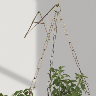 Corrente Tripla 74cm p/ pendurar Vasos Suporte de Aço
