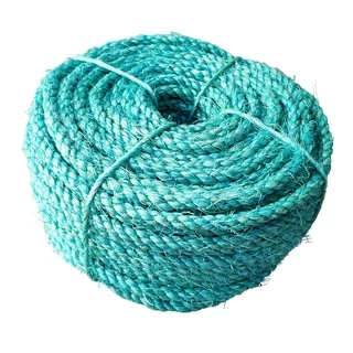 Corda de Sisal Cor Azul Tiffany 6,5mm 50 Metros Artesanatos
