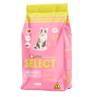 Ração Quatree Select Gatos Adultos Salmão e Arroz - 10,1kg