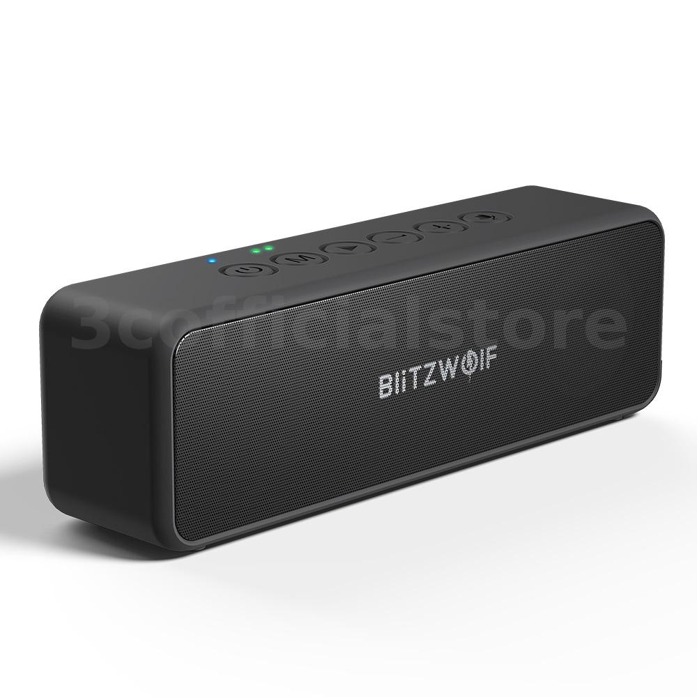 Alto-Falante BlitzWolf BW-WA4 30W Portátil bluetooth/Estéreo IPX6 Preto À Prova D'água