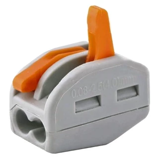 10X Conector Emenda de Fios 2 Vias Borne Derivação Sem Solda Modelo PCT212 Kit C/ 10pçs