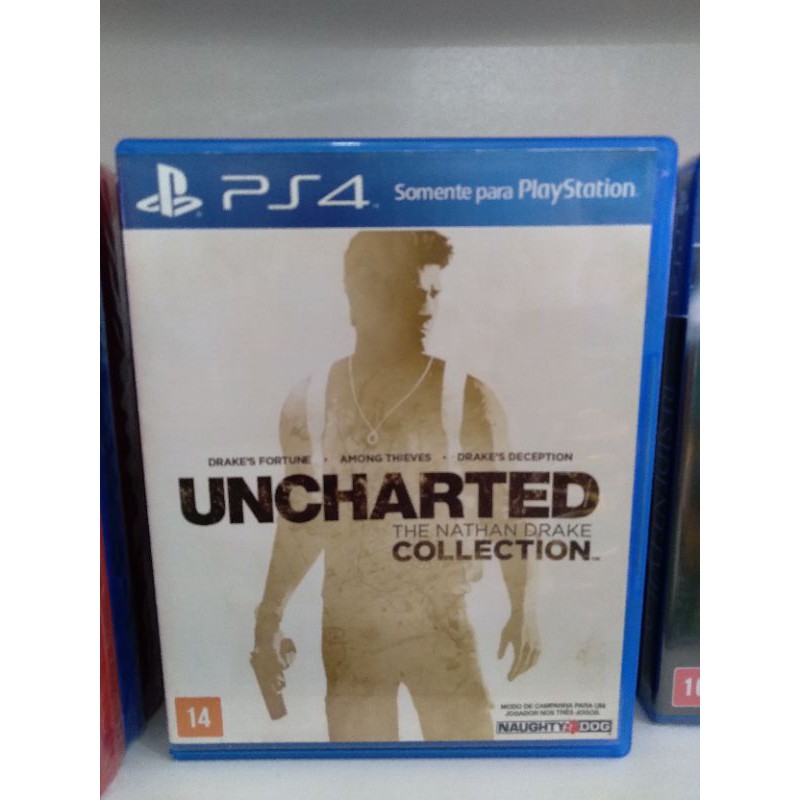 Uncharted Collection 1 2 3 + 4 Ps4 - Game Mídia Física - Jogo Original  Usado Playstation 4