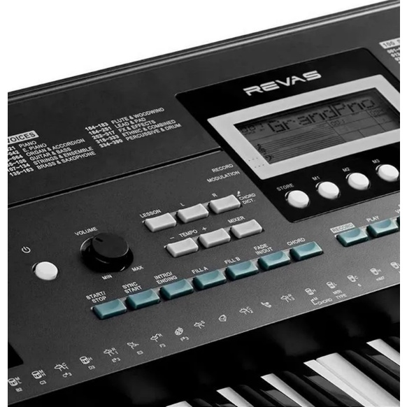 Revas KB-330 61 keys music keyboard black 100V/240V | Shopee Brasil