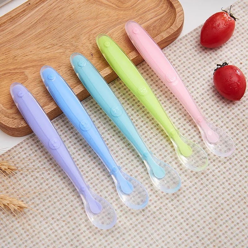 Colher de Silicone - Introdução Alimentar Bebê | Shopee Brasil