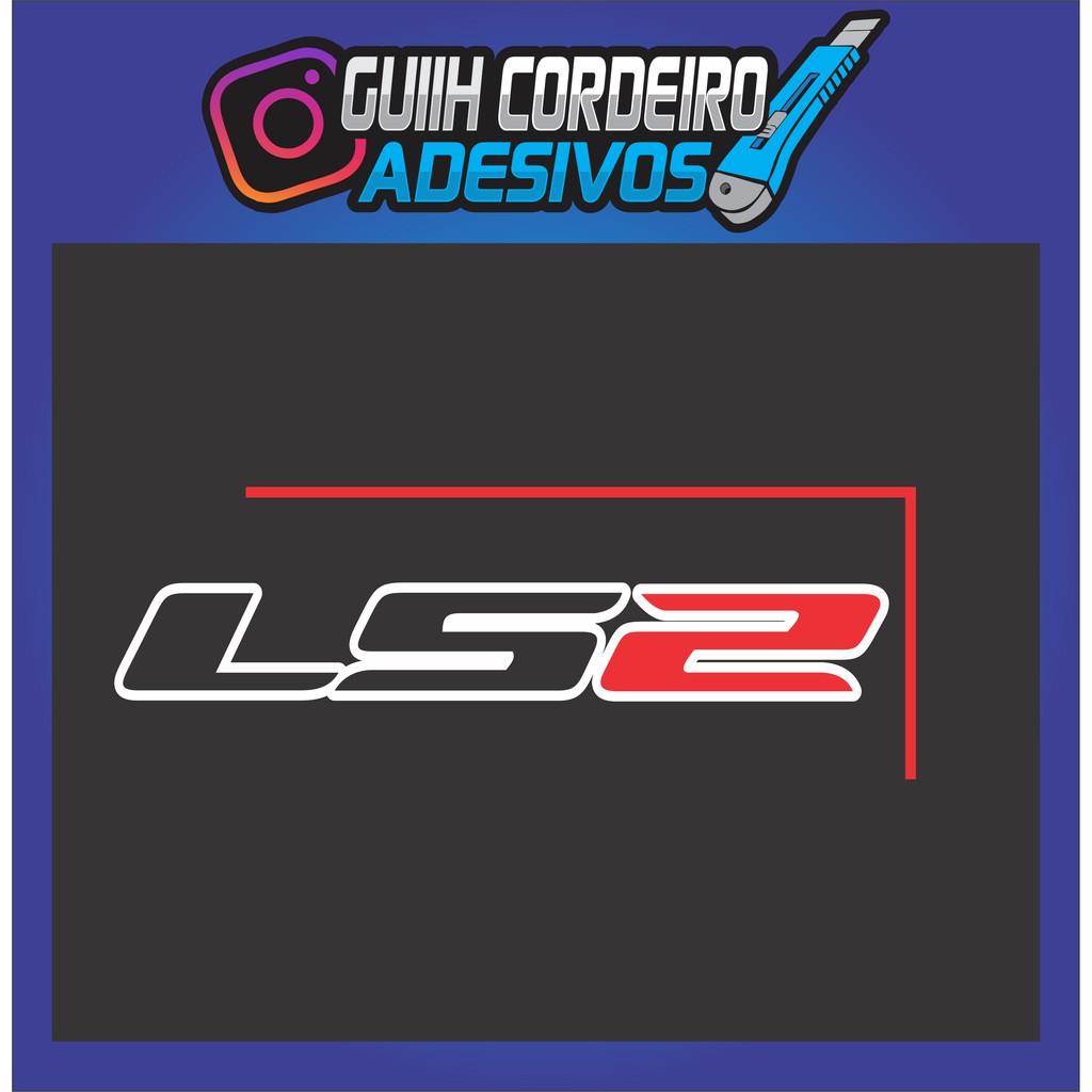 Adesivo LS2 para bengala, capacete | Shopee Brasil