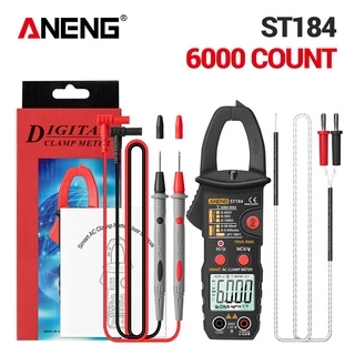 Aneng St184 Multímetro Digital Clamp Meter Verdadeiro Rms 6000 Conta Multi-Funcional Instrumento De Medição Profissional Ac / Dc Voltagem Ac Atual Hz Capacitor Ohm