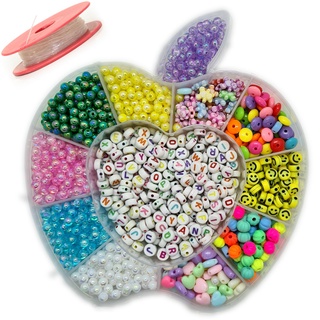 Kit Miçanga Infantil Para Pulseira Com + De 1400 Pçs Maleta Misanga Promoção Acessórios