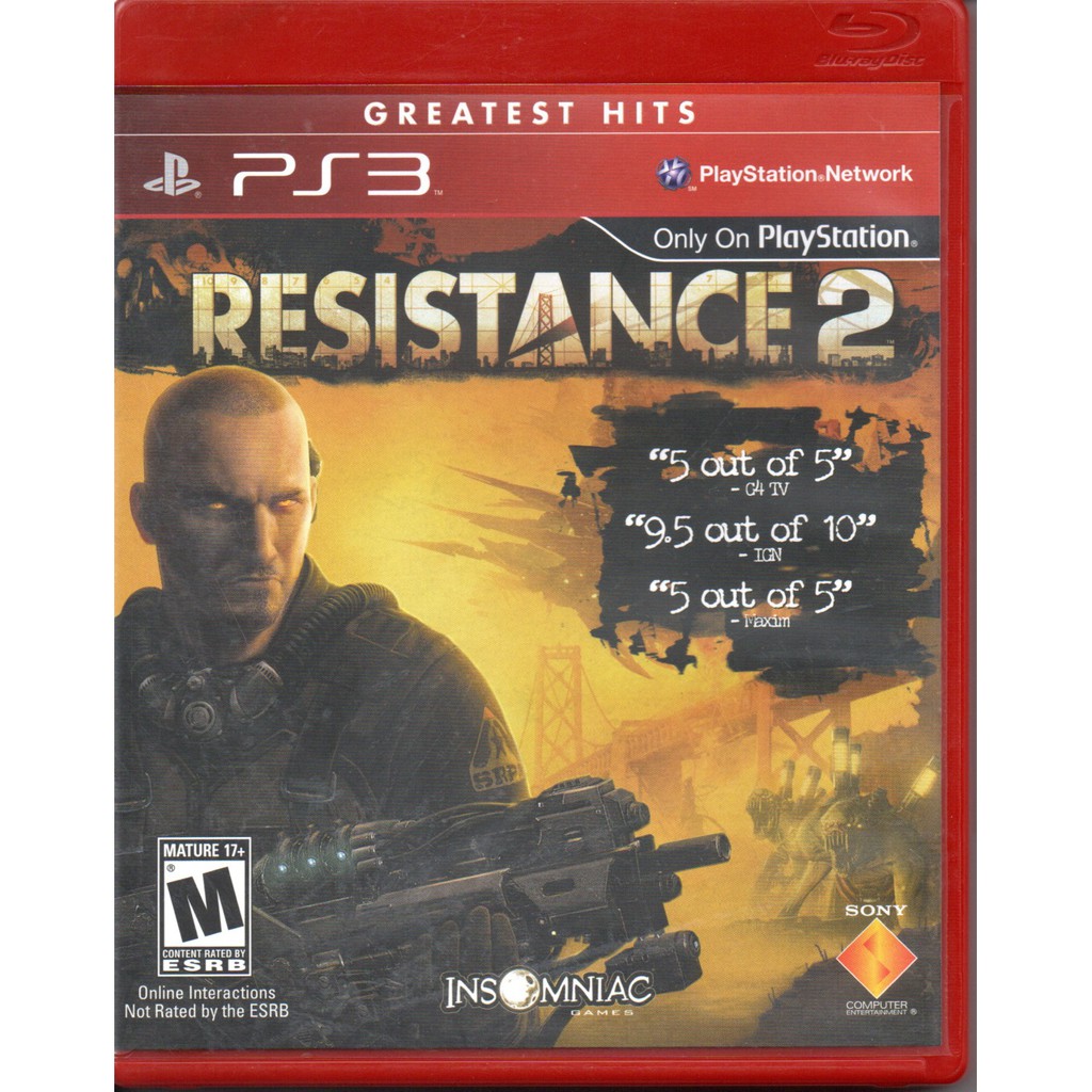 Jeu Resistance 2 PS3 - Version PAL FR Complète (boîte + Notice) - Très Bon état