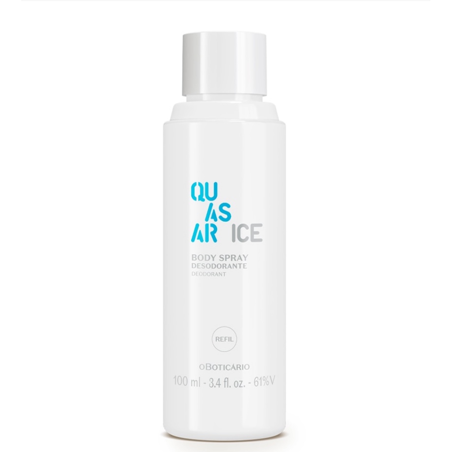Quasar ice body spray desodorante refil 100ml Shopee Brasil