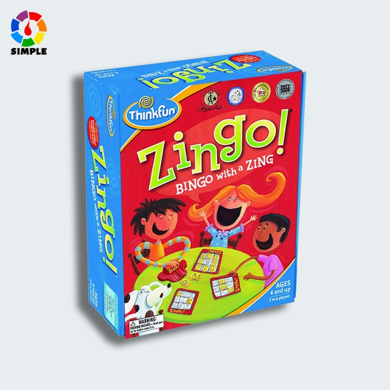 Bingo infantil: jogo de tabuleiro (bingo para crianças, zingo