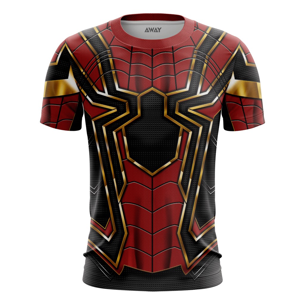 Camisa Camiseta Homem Aranha de Ferro Tony stark Traje 3D Uniforme | Shopee  Brasil