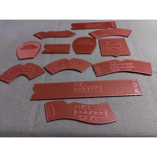 Gaslands - Templates (Réguas) (PRODUZIDO EM 3D)
