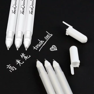 Caneta De Destaque Branca De Alta Qualidade , 5 Peças , Pintura Criativa De 0.8mm , Gancho De design , Marca , Escola ,