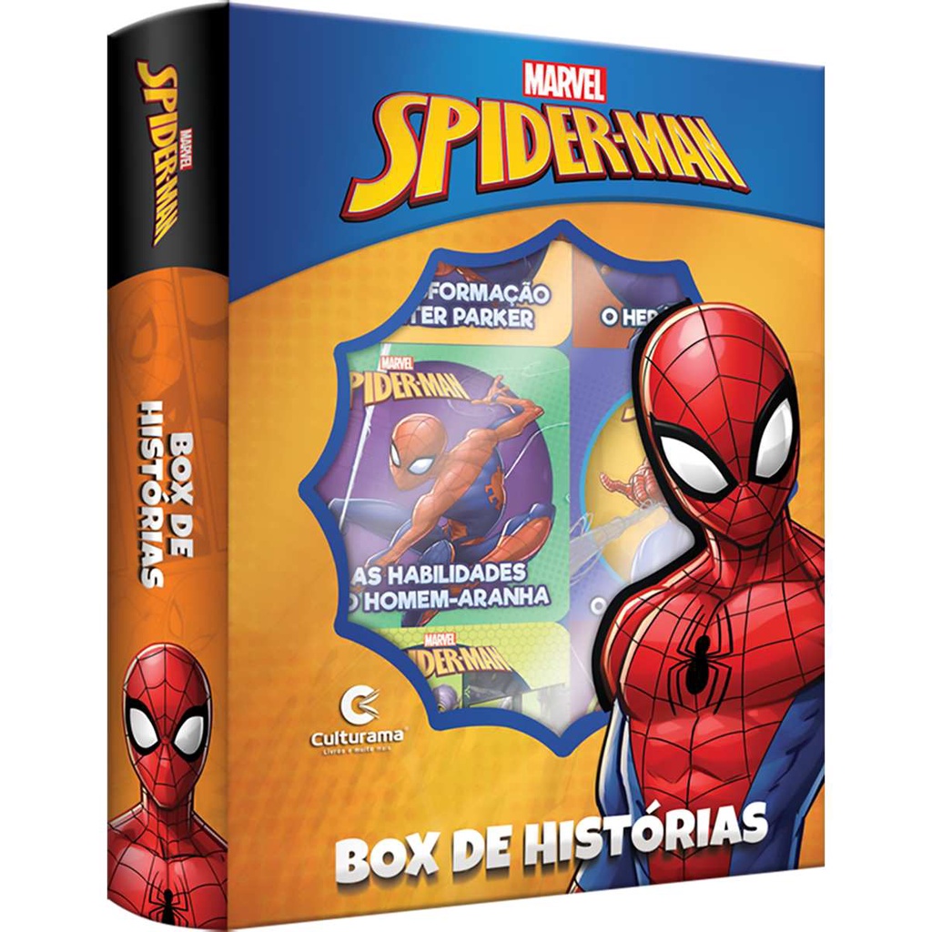 Livro Brinquedo Ilustrado Homem ARANHA BOX HIST. C/6 | Shopee Brasil