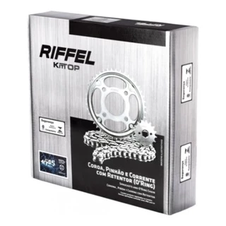 Kit Relacao Transmissao Tracao Yamaha Fazer 250 2018 A 2024 Com Retentor Original Riffel