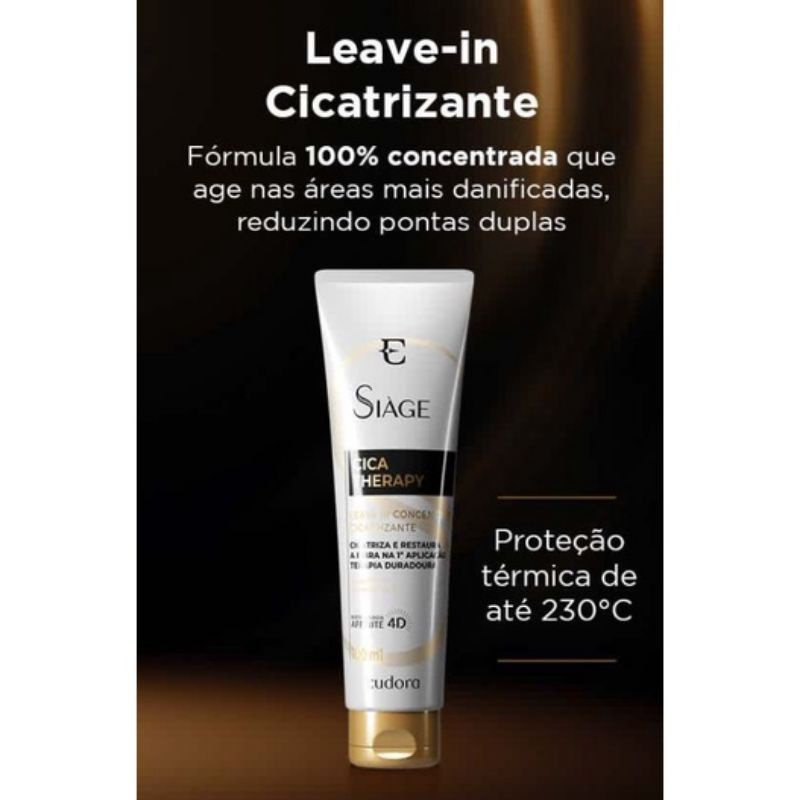 Leave-In Concentrado Cicatrizante Siàge Cica-Therapy 100ml | Shopee Brasil