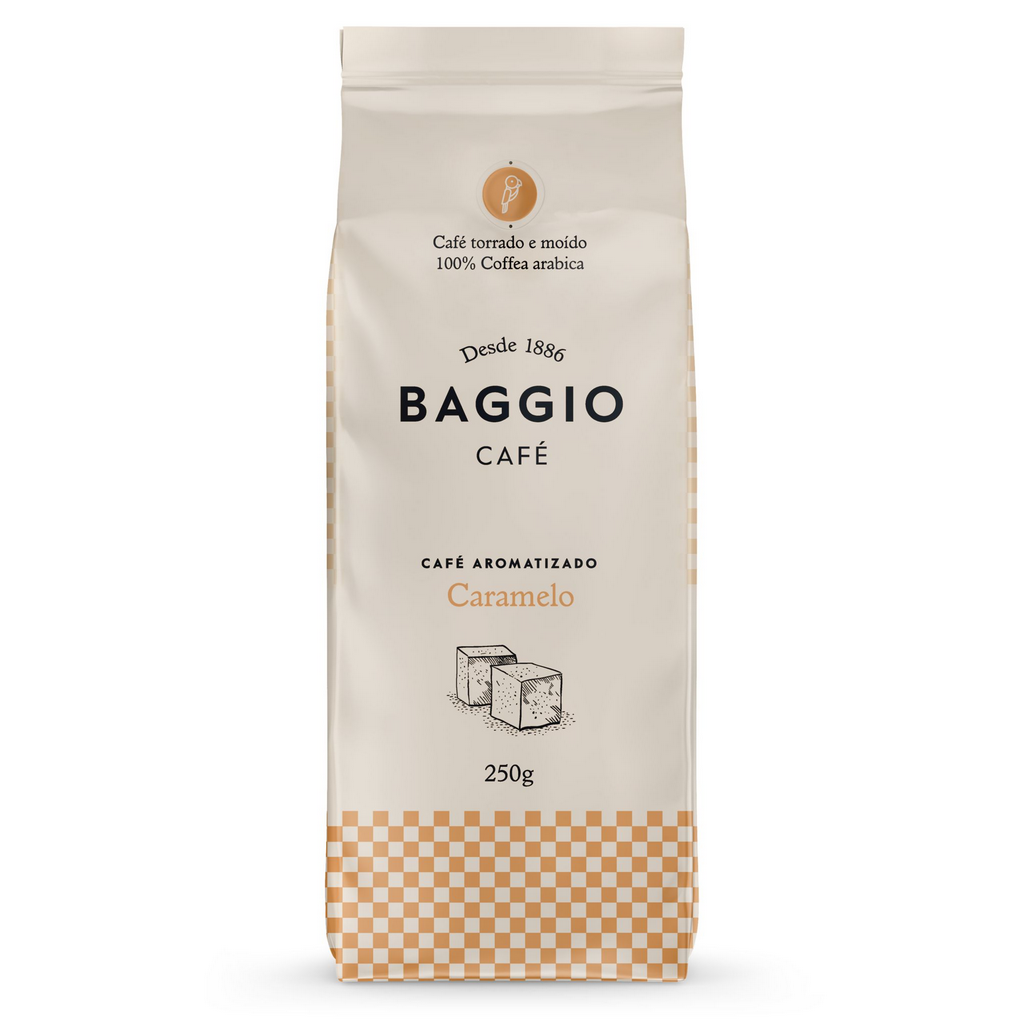 CAFÉ TORRADO E MOÍDO AROMAS CARAMELO 250G - BAGGIO