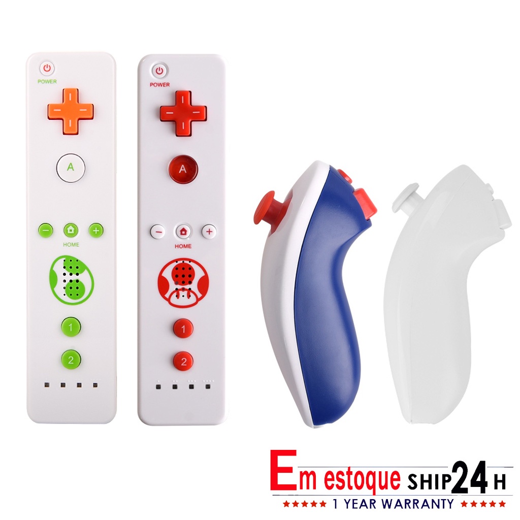 3In1 Joystick Wiimate Para Nintendo Wii Motion Jogos Plus Controlador Remoto Sem Fio Gamepad