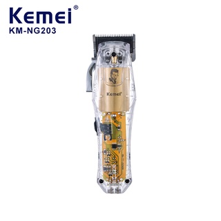 Máquina De Cortar Cabelo Profissional Transparente Km ng 203