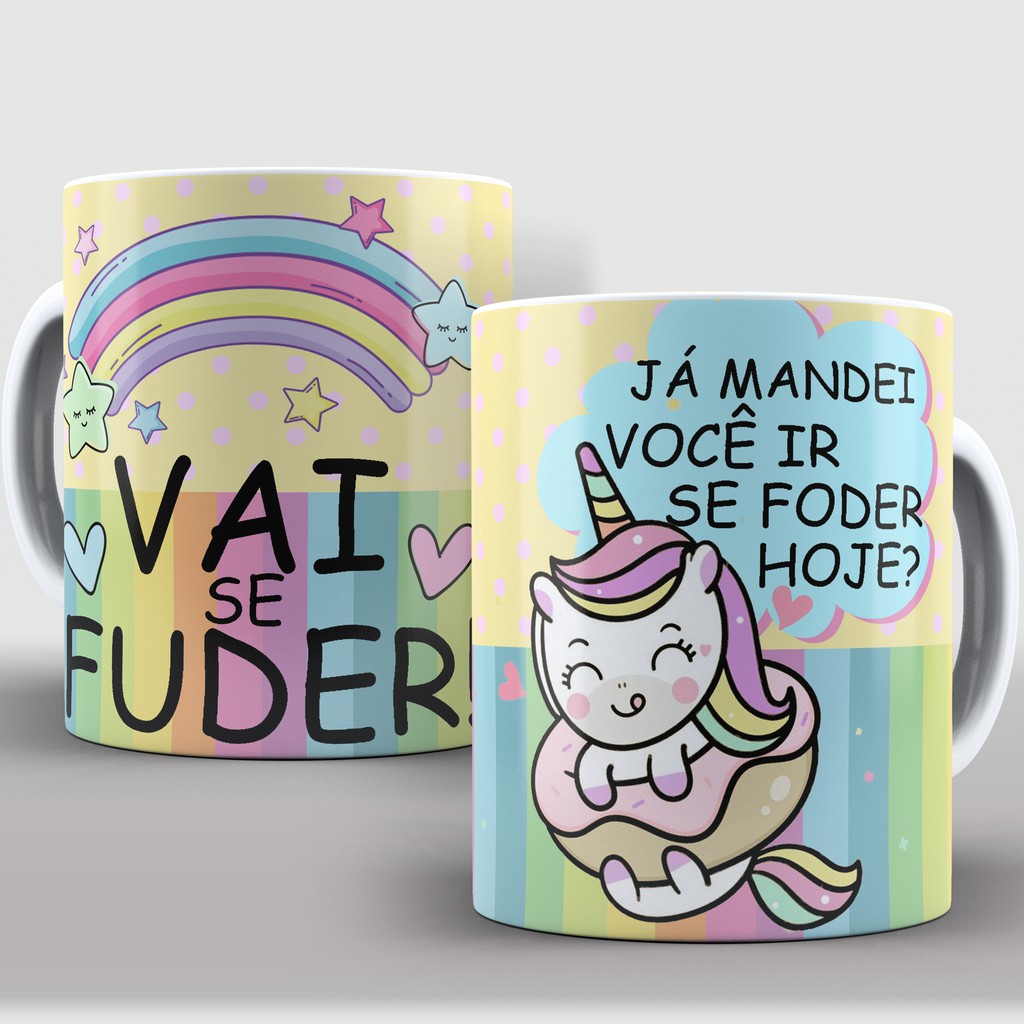 caneca divertida (vai se fuder) | Shopee Brasil