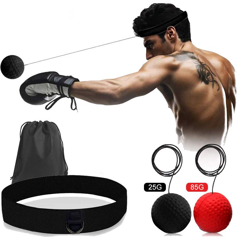Boxing Reflex Ball Set, Beginner Punching Reflex, Boxer Training Tool, Fun Workout Accessory For Beginners & Professional Boxers, Speed & Accuracy Training, Portable & Easy To Use - Foto 3