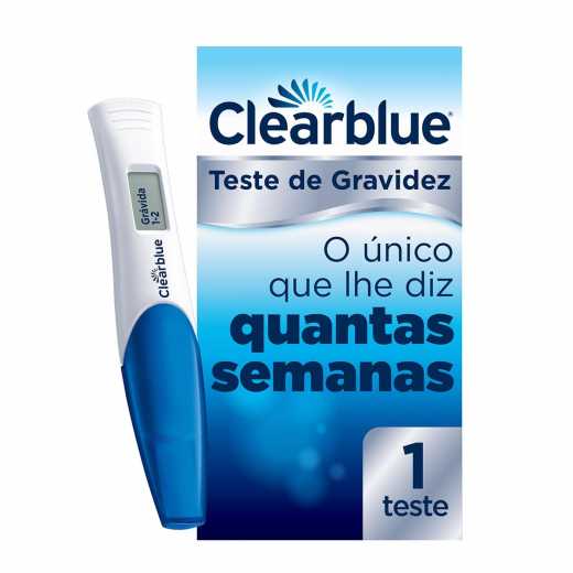 Teste De Gravidez Digital Com Indicador De Semanas Clearblue Shopee Brasil 