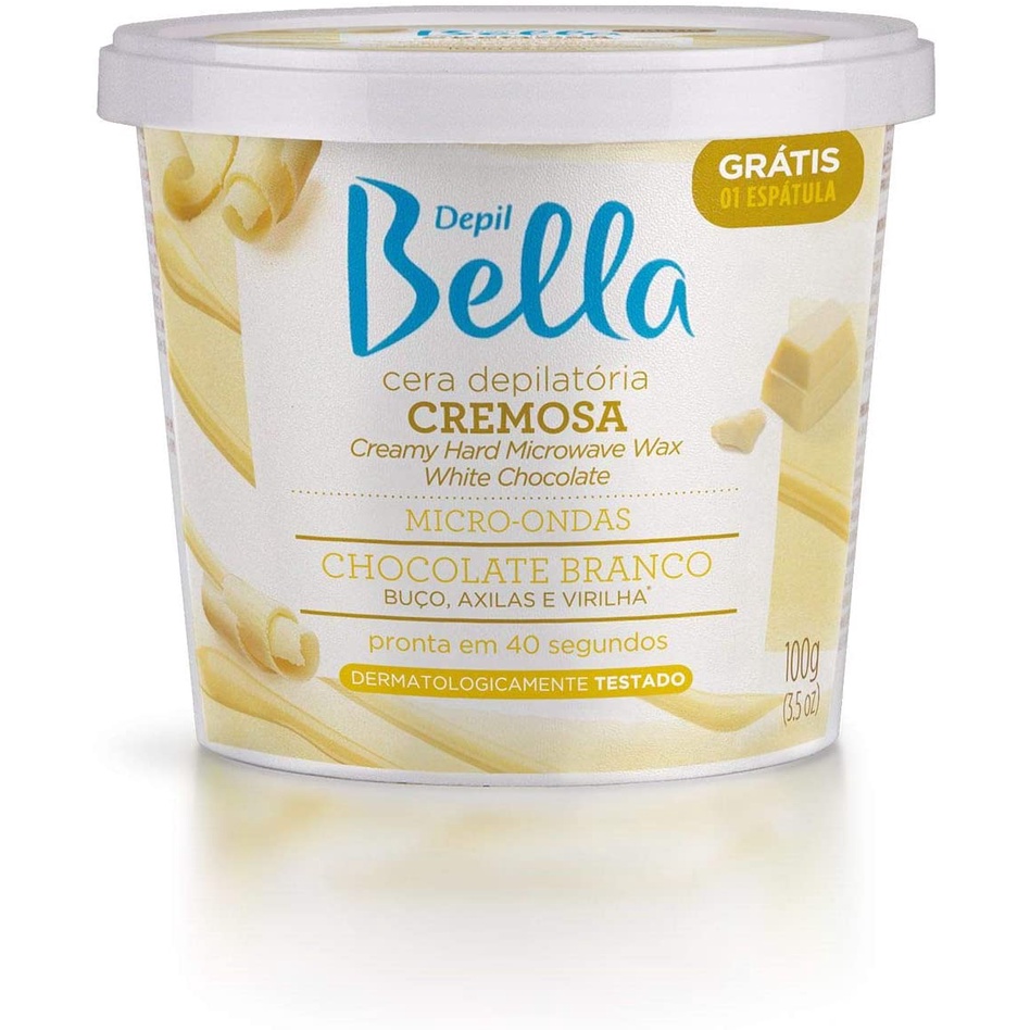 Imagem do produto Depil Bella Cera Micro Ondas Chocolate Branco 100g