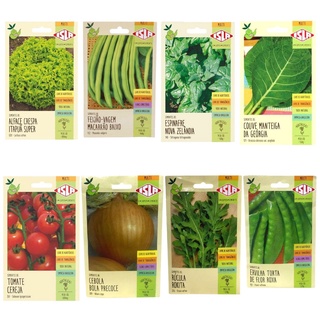 Kit Sementes Tomate Cereja + 7 Hortaliças Sem Agrotóxicos