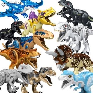 Debora Moda Grandes Blocos De Construção De Partículas Estegossauro Dinossauro Parque Jurássico Tiranossauro Rex Brinquedo Montado