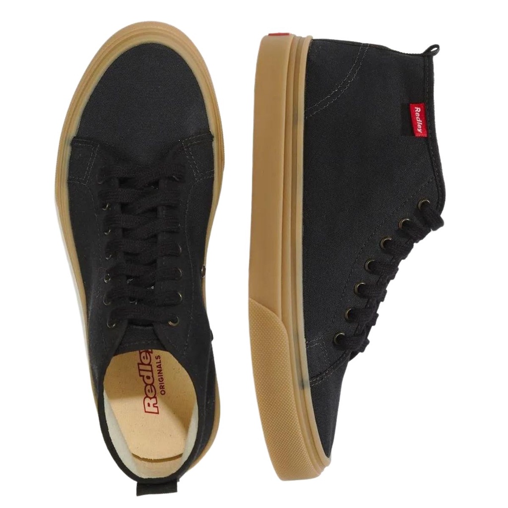 Tênis Redley Clássico Originals Preto Latex Caramelo | Shopee Brasil