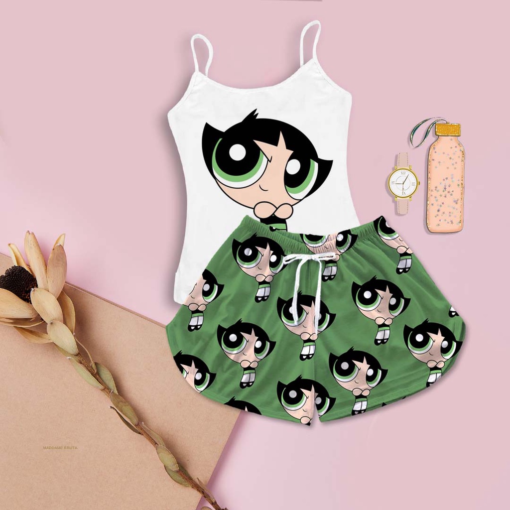 Baby Doll Feminino Estampa Meninas Super Poderosas Docinho