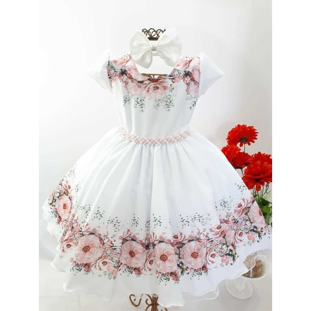 Vestido Festa Juvenil Floral BC - Cod: 2783 (4, 8, 10 e 12)