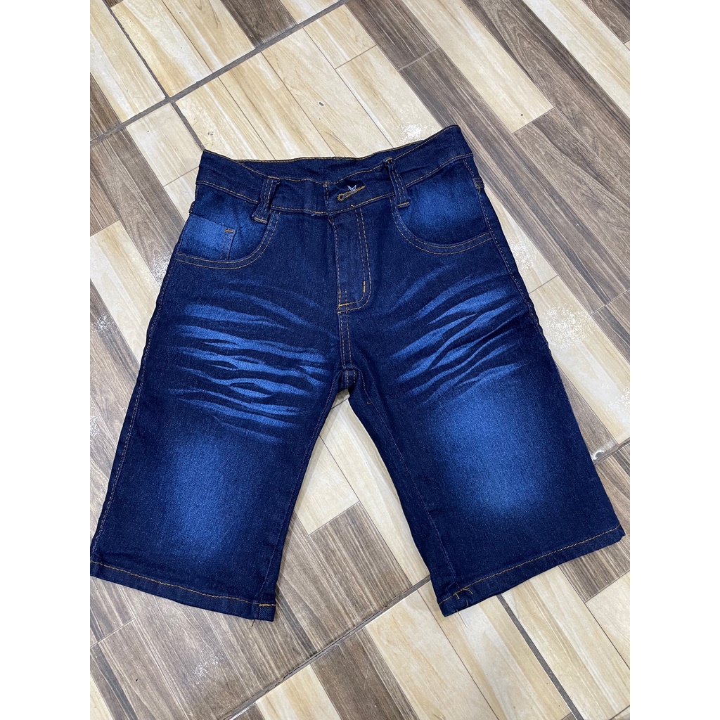 Bermuda jeans infantil com elastano clara e escuro, rascada TOP ...