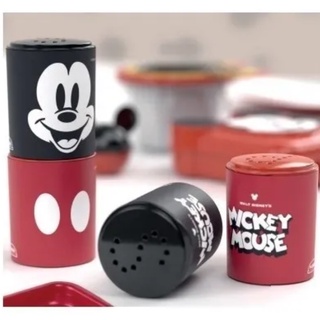 Porta Tempero Saleiro Pimenteiro Kit 2 - Mickey Disney Plasutil