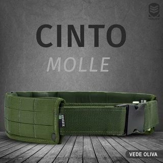 Cinto Molle Com Trava Dupla Na Fivela Em Polimero Verde Tam. P 108cm