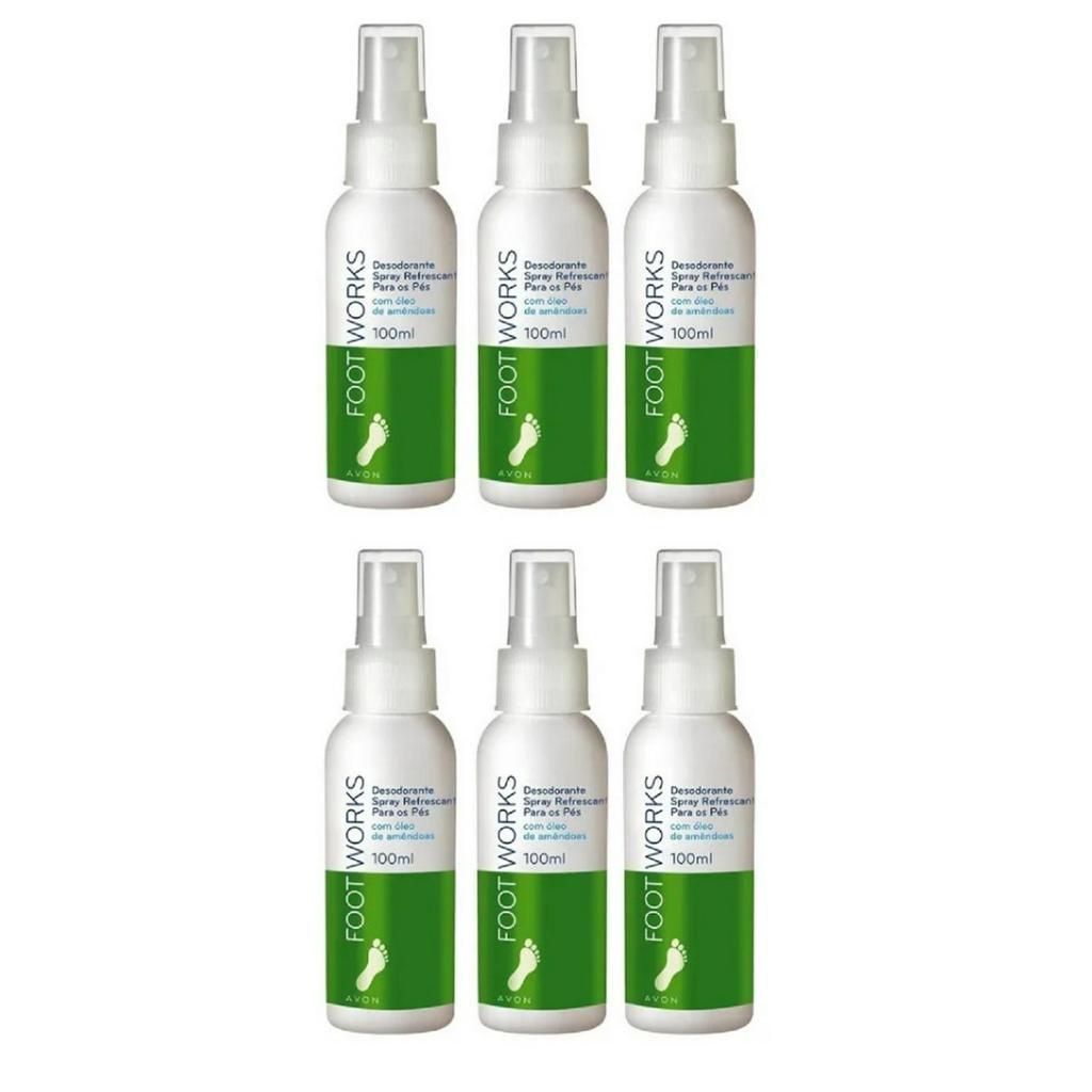 Spray Rafraîchissant Avon Footworks – Menthol & Agrumes, 100 Ml, Hydratant Et Désodorisant