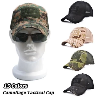 5111 Camuflagem Tática De Beisebol Boné De Basebol Velcro Bordado Pesca