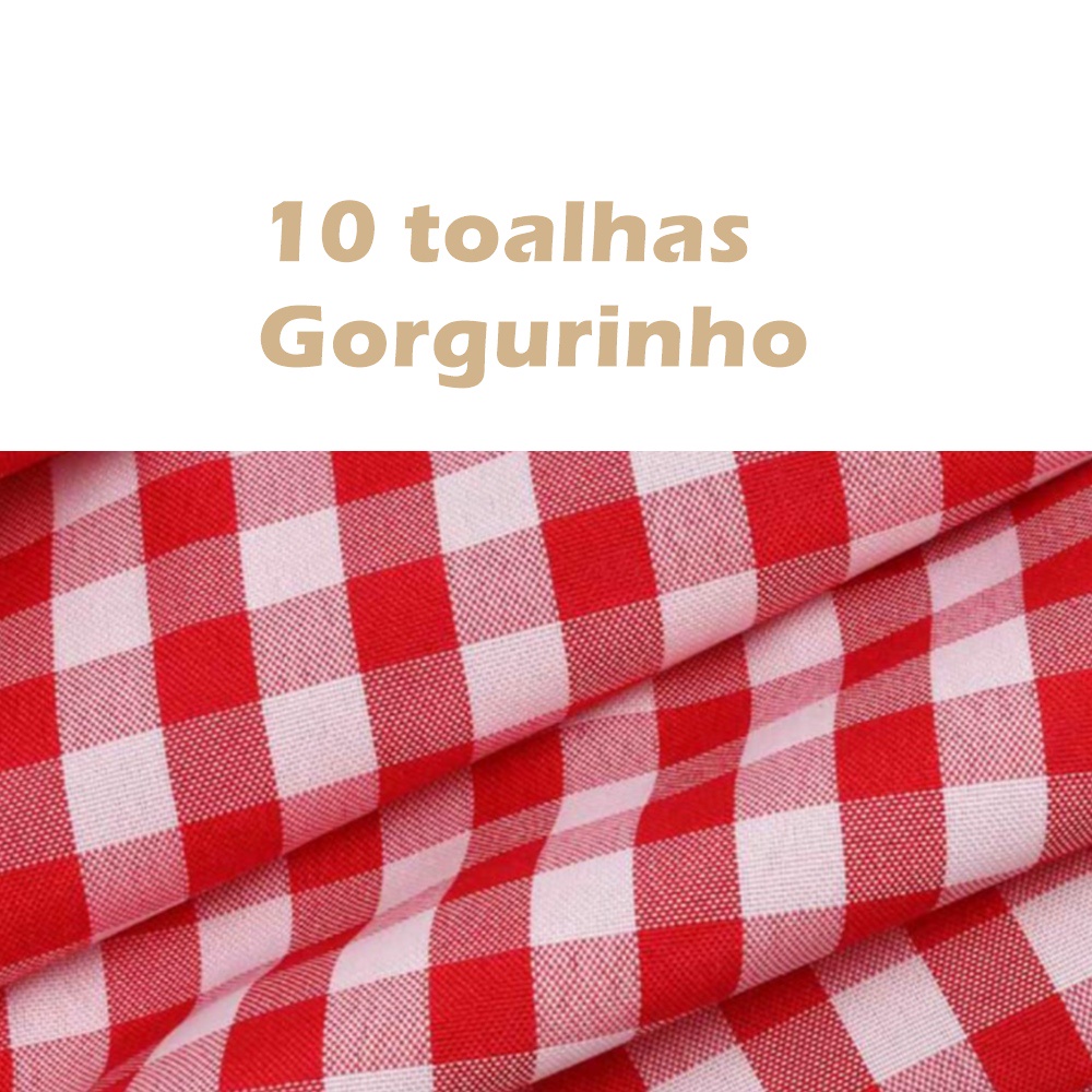 Gorgurinho Xadrez Piquinique Vermelho