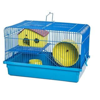 Gaiola Horizontal 2 Andares P/ Hamster, Esquilo, Twister e Pequenos Roedores
