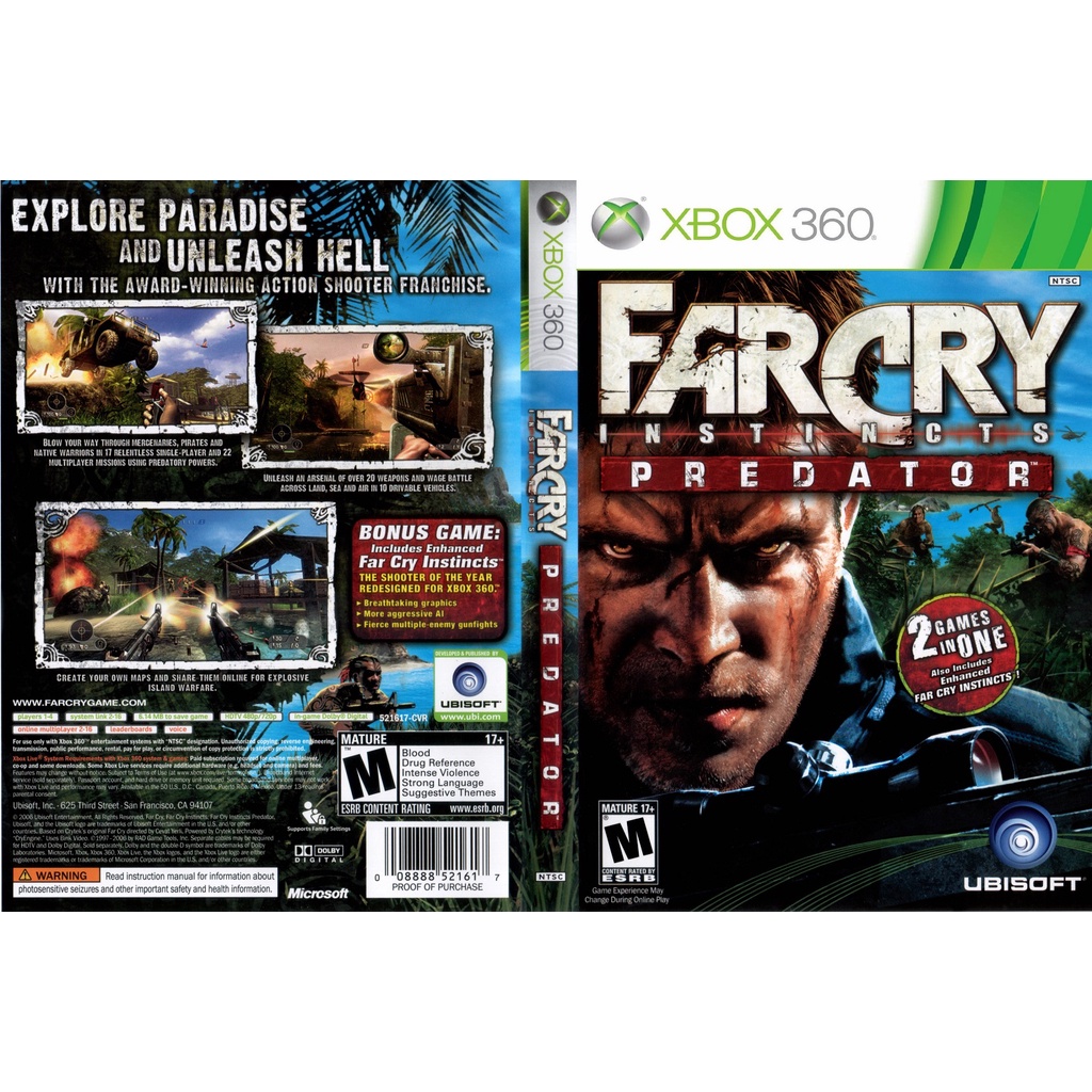 Far Cry Instincts Predator - Jogo XBOX 360 Midia Fisica | Lojas 99