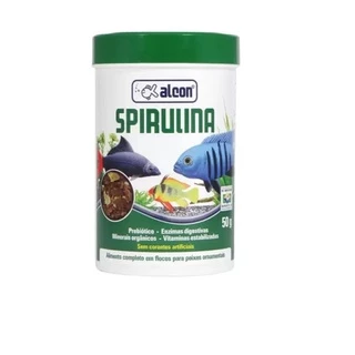 Alcon Spirulina 50gr. Ração P/ Peixes de Aquário C/ Spirulina