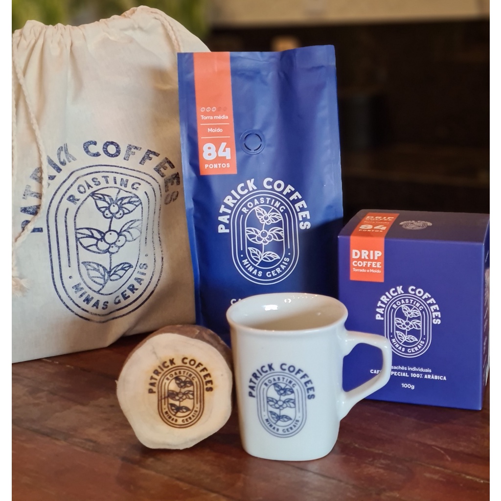 Kit presente Patrick Coffees - Porcelana | Shopee Brasil
