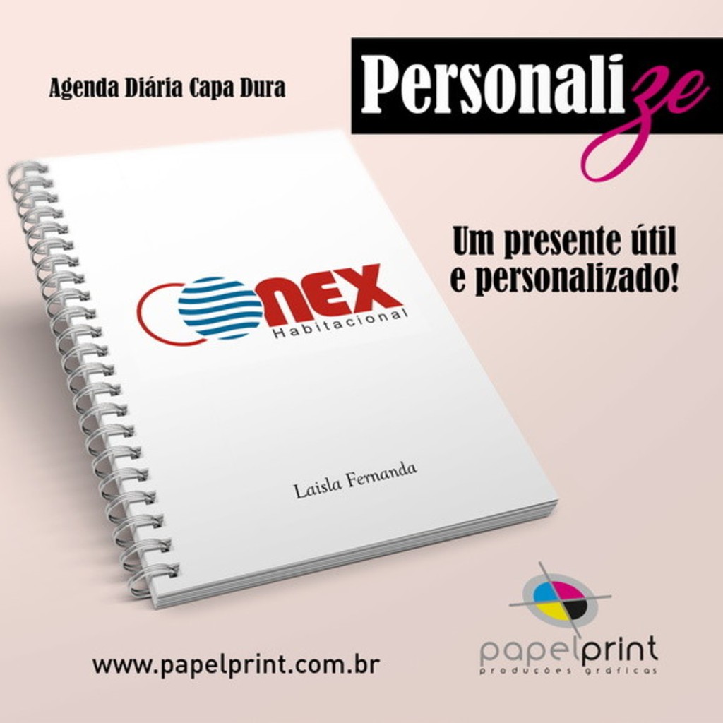 Agenda Diária 2024 personalizado com seu Logo e Nome