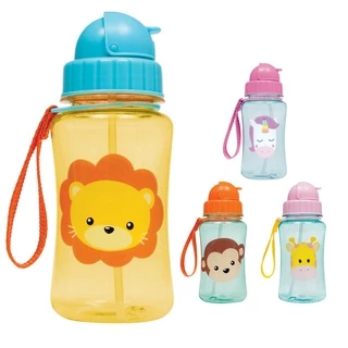 Garrafinha Canudo Silicone Bebê Garrafinha de Agua Infantil Buba