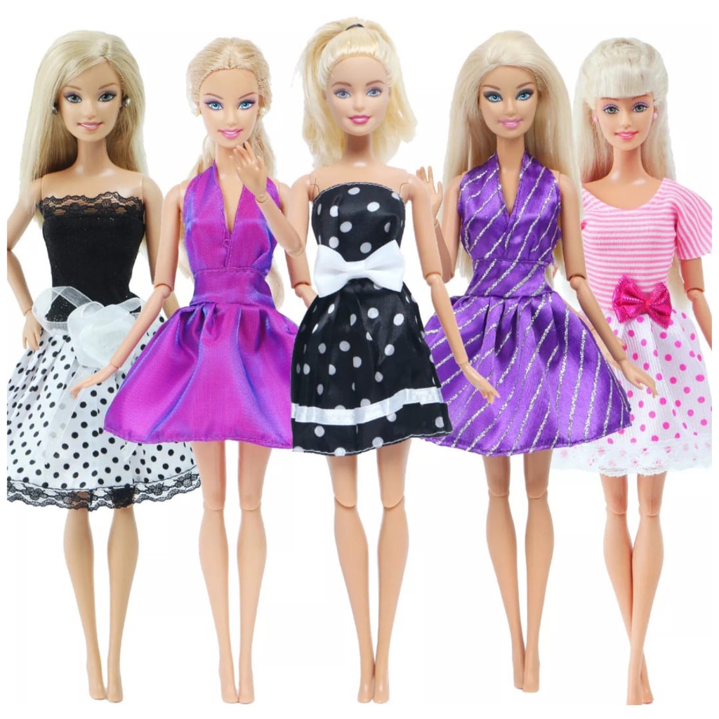 Roupa de boneca barbie original, vestidos, acessórios, conjuntos