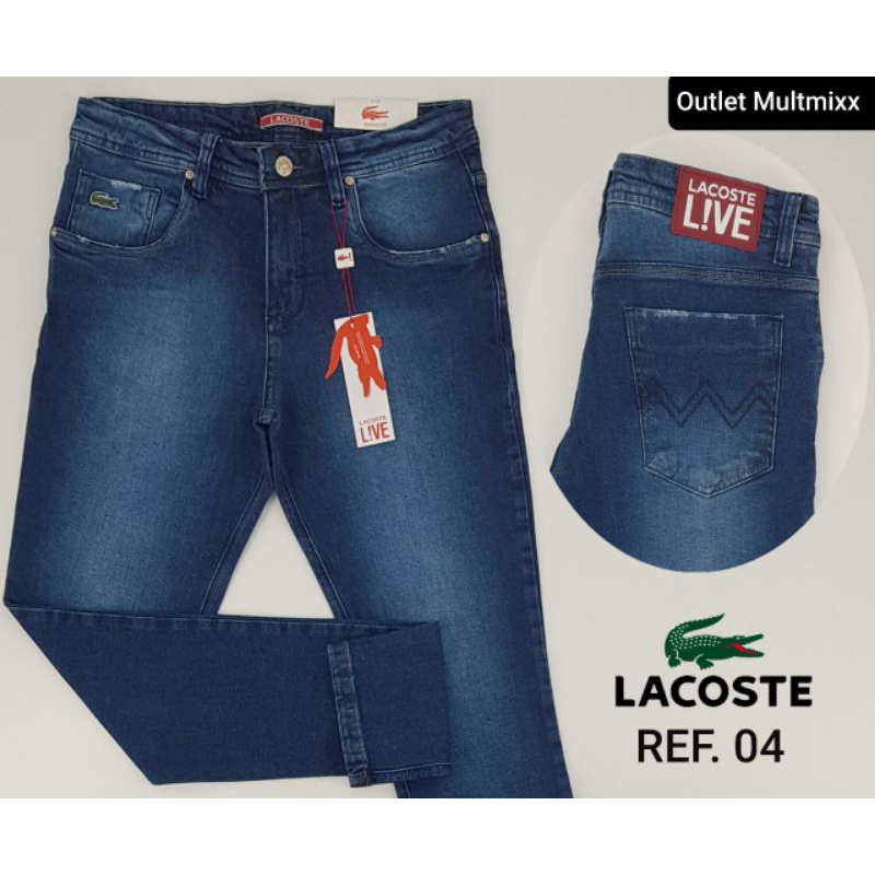 Calça jeans store lacoste masculina original