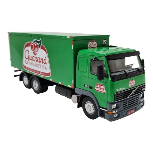 Miniatura Caminhão Volvo Fh12 Guaraná Antarctica Verde 1:43