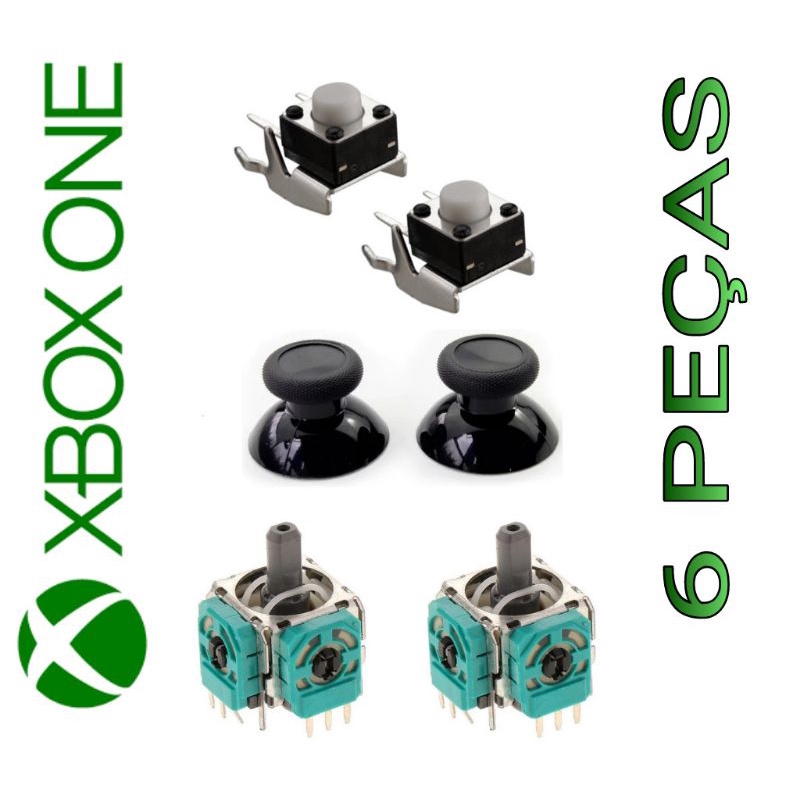 Kit Analogico 3d Xbox One / E Botão Lb E Rb