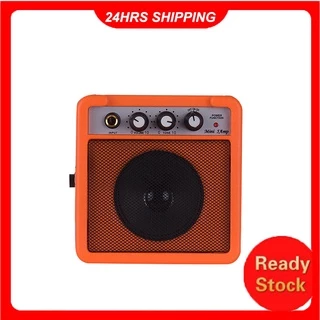 (Em Estoque) Muslady 5w Mini Guitarra Amplificador Amp Speaker Com Entradas De 3.5mm & 6.35mm Saída De 1 / 4 Polegada Suporta Ajuste De Tom Volume Sobredrive